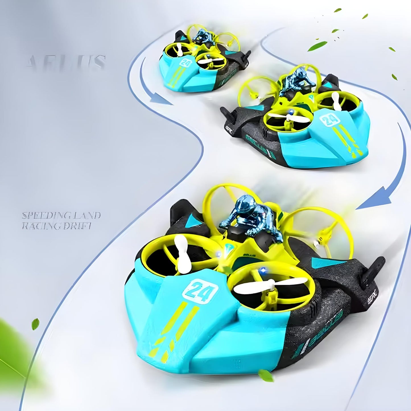 Quadcopter Remote Control Drone 3-in-1 Air Water Land
