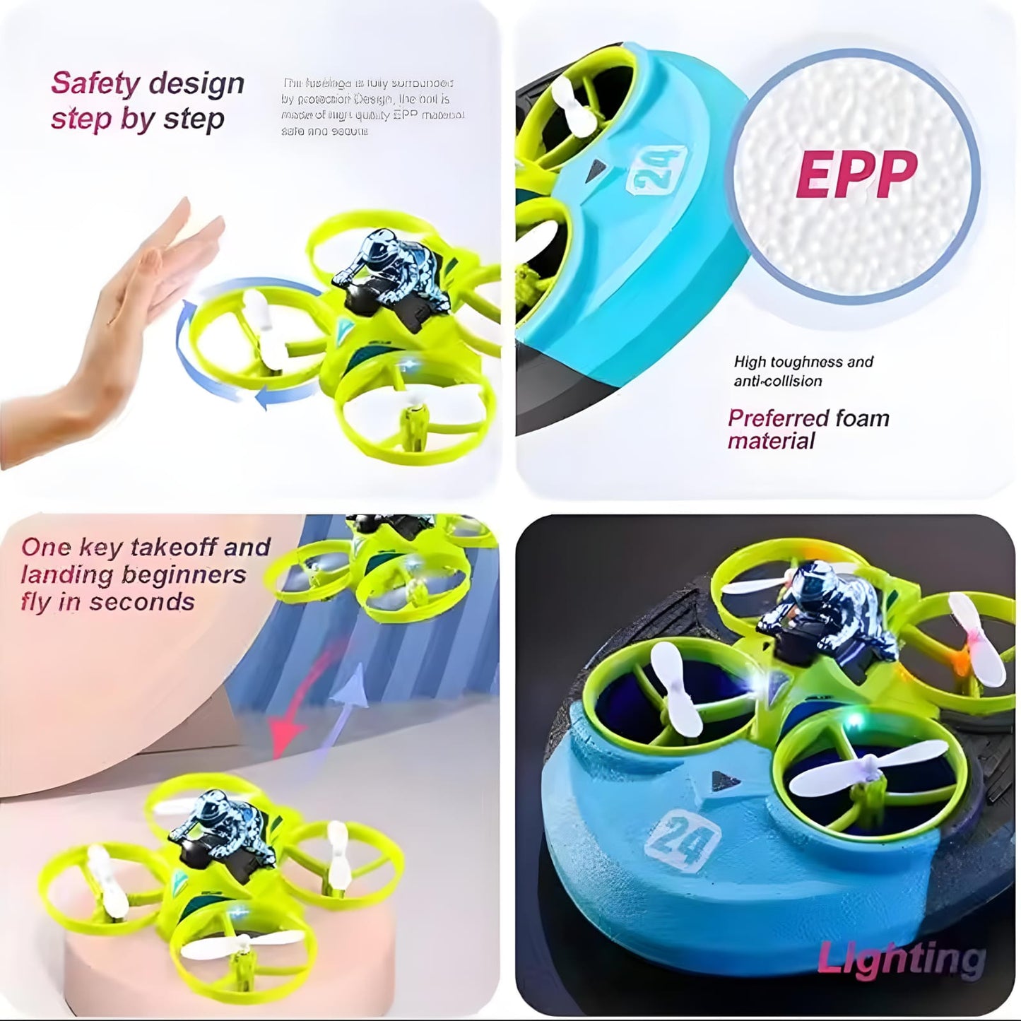 Quadcopter Remote Control Drone 3-in-1 Air Water Land